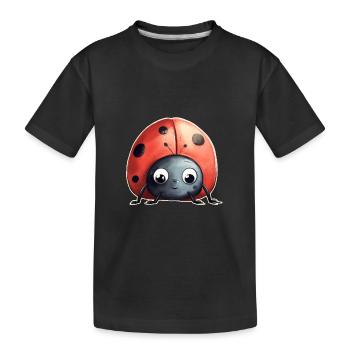 Ladybird - Kids' Premium Organic T-Shirt - black - Front