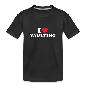 Perchiste J’adore la voltige - T-shirt bio Premium Enfant - noir - Devant