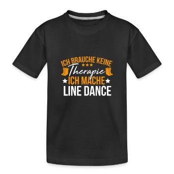 Line Dance Shirt Allemand Line Dance Gift Tee - T-shirt bio Premium Enfant - noir - Devant