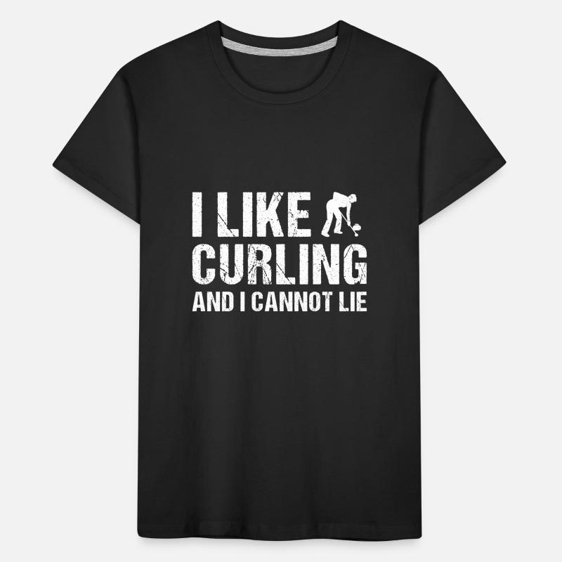I Like Curling And I Cannot Lie Curling Kids' Premium Organic T-Shirt