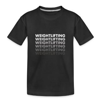 Haltérophilie sportive - T-shirt bio Premium Enfant - noir - Devant
