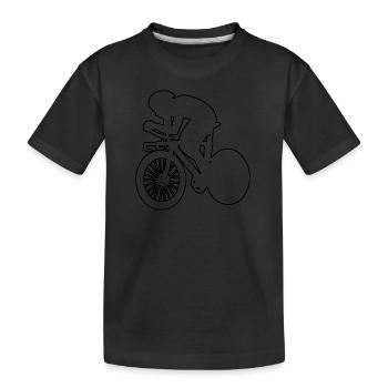 Vélo de route Cyclisme sur route Femmes Vélo de route Cyclisme sur route - T-shirt bio Premium Enfant - noir - Devant