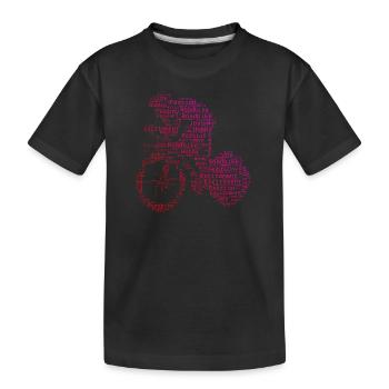 Cycliste sur route Vélo de route Vélo de route - T-shirt bio Premium Enfant - noir - Devant
