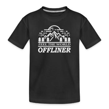 OFF Ressentez le monde - T-shirt bio Premium Enfant - noir - Devant