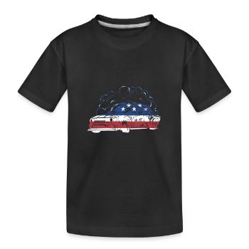 Dérive du drapeau Sport Us - T-shirt bio Premium Enfant - noir - Devant