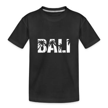 Bali Palmiers Indonésie Île Bali - T-shirt bio Premium Enfant - noir - Devant