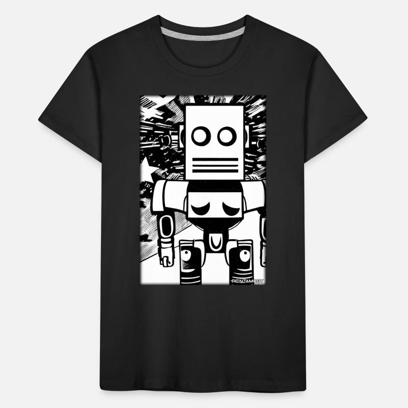 Robot Comic Future Cyborg Machine Technology T-shirt bio Premium Enfant