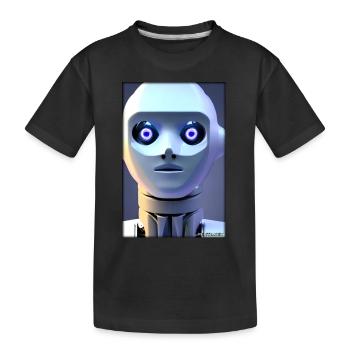 Robot Future Technology Science Android - T-shirt bio Premium Enfant - noir - Devant