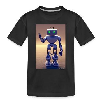 Robot Future Technology Science Android - T-shirt bio Premium Enfant - noir - Devant