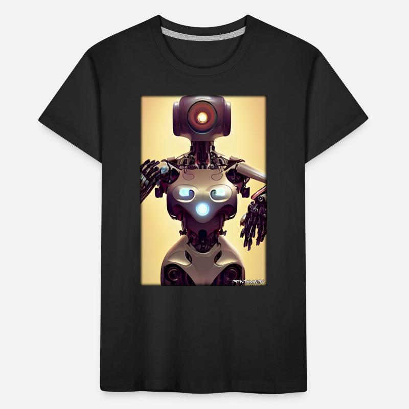 Robot Future Science Sci-Fi Machine Kids' Premium Organic T-Shirt