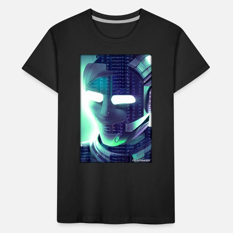 Robot Future Science Sci-Fi Machine Kids' Premium Organic T-Shirt