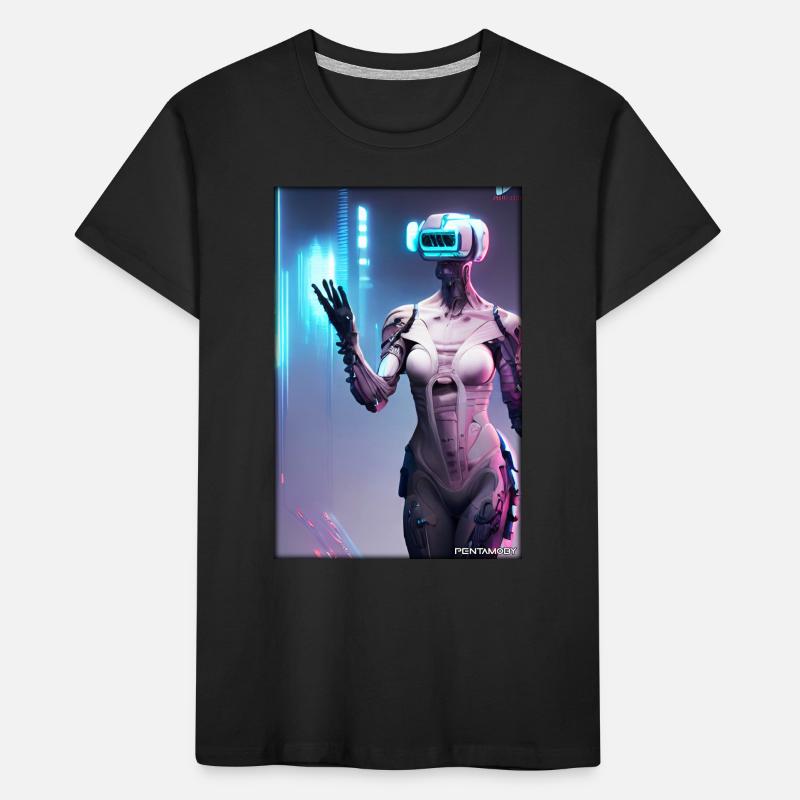 Robot Future Science Sci-Fi Machine Kids' Premium Organic T-Shirt