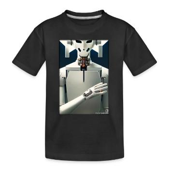 Robot Future Technology Science Android - T-shirt bio Premium Enfant - noir - Devant