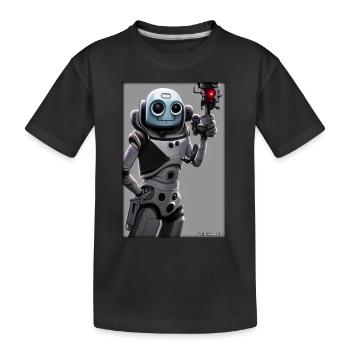 Robot Future Technology Science Android - T-shirt bio Premium Enfant - noir - Devant
