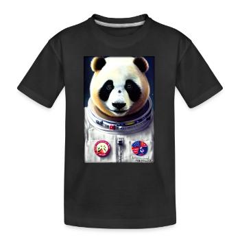 Panda Bear Panda Astronaut Future Sci-Fi Technology - T-shirt bio Premium Enfant - noir - Devant