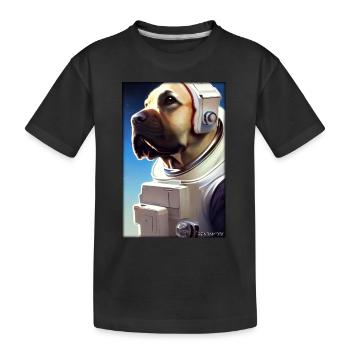 Dog Pet Astronaut Future Sci-Fi Technology - T-shirt bio Premium Enfant - noir - Devant