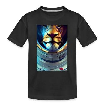 Leo Big Cat Astronaut Future Sci-Fi Technology - T-shirt bio Premium Enfant - noir - Devant