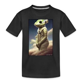 Frog Amphibian Astronaut Future Sci-Fi Technology - T-shirt bio Premium Enfant - noir - Devant