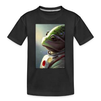 Frog Amphibian Astronaut Future Sci-Fi Technology - T-shirt bio Premium Enfant - noir - Devant