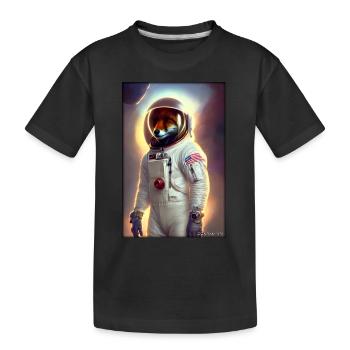 Fox Wildlife Astronaut Future Sci-Fi Technology - T-shirt bio Premium Enfant - noir - Devant