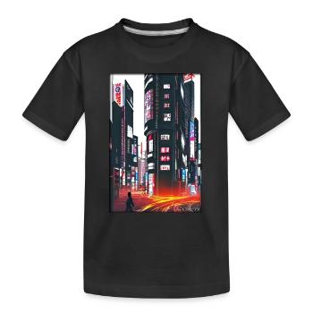 Tokyo City City Cyber Punk Future Sci-Fi Asie - T-shirt bio Premium Enfant - noir - Devant