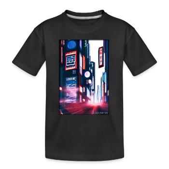 Tokyo City City Cyber Punk Future Sci-Fi Asie - T-shirt bio Premium Enfant - noir - Devant