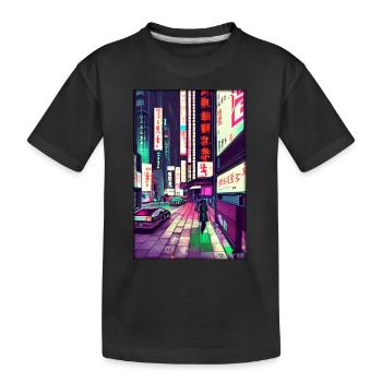 Tokyo City City Cyber Punk Future Sci-Fi Asie - T-shirt bio Premium Enfant - noir - Devant