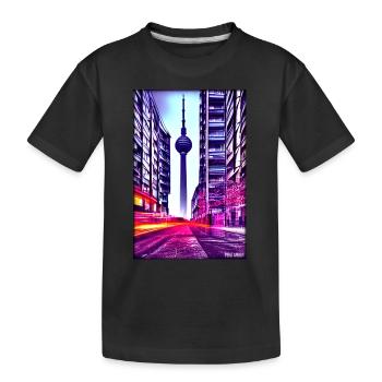 Berlin Berlin TV Tower City Landmark - Kids' Premium Organic T-Shirt - black - Front
