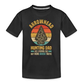 Pfeilspitzen Sammeln | Arrowhead Hobby Geschenke - Kinder Premium Bio T-Shirt - Schwarz - Vorne