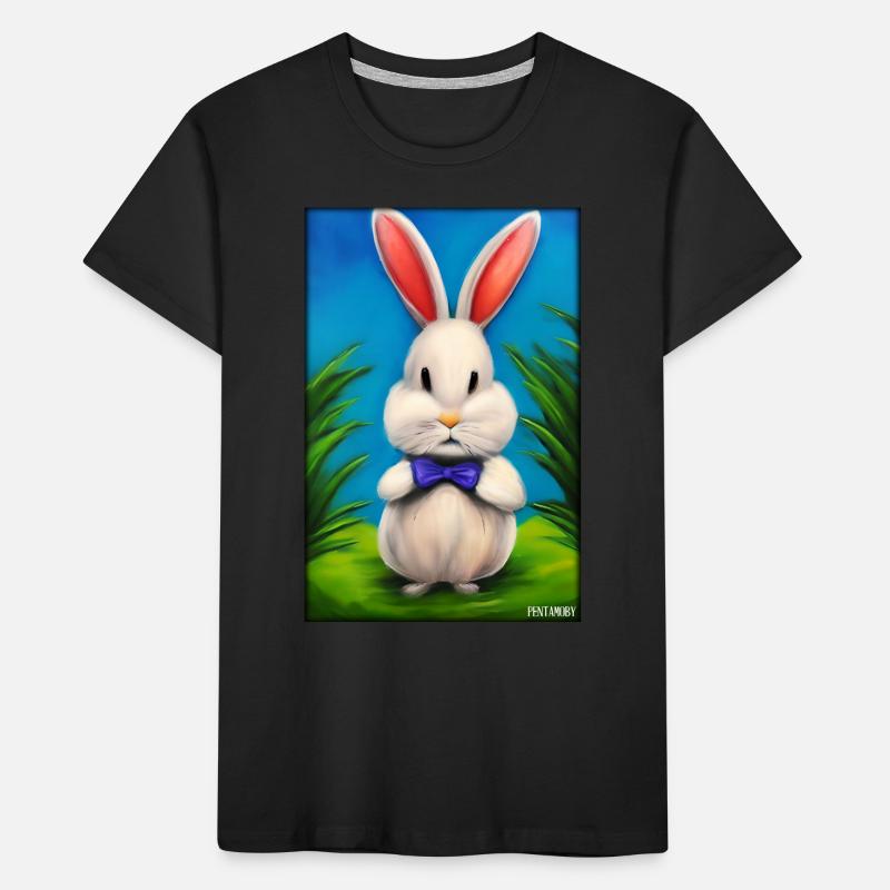 Rabbit Easter Easter Pet Easter Holiday Kids' Premium Organic T-Shirt