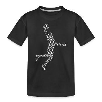 Basketball Player Dunking Basketball Basketball Player - Kids' Premium Organic T-Shirt - black - Front