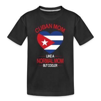 Kuba Flagge - Kinder Premium Bio T-Shirt - Schwarz - Vorne