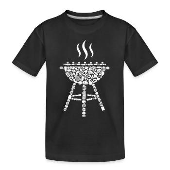 Grill BBQ Barbecue Grill Master Grilling Men - T-shirt bio Premium Enfant - noir - Devant