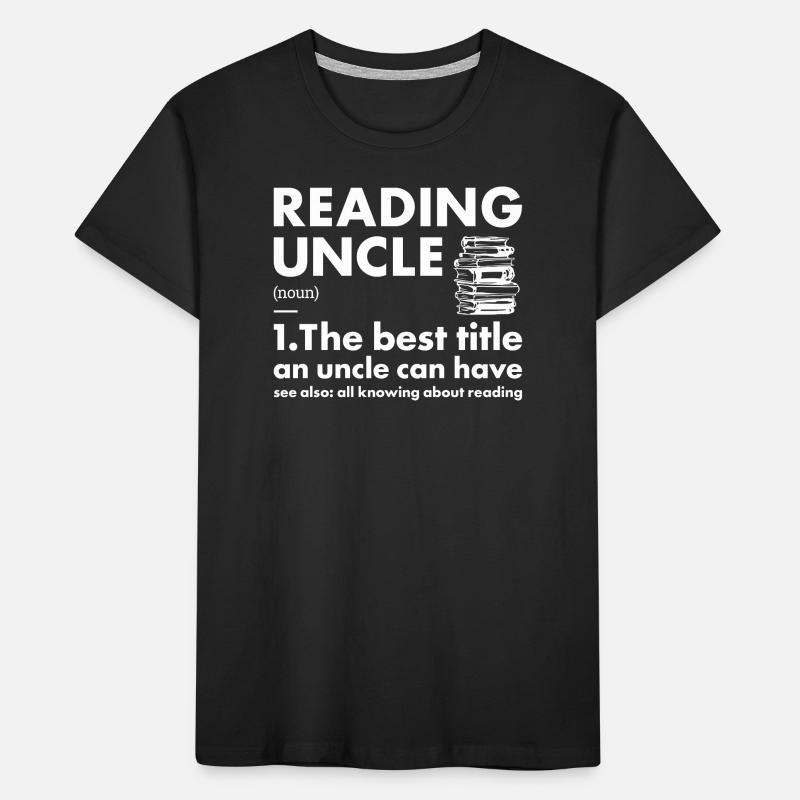 Reader Uncle Definition Reading Kids' Premium Organic T-Shirt