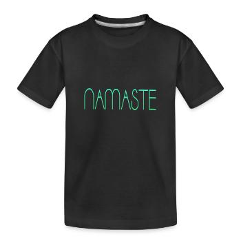 Namaste - Kinder Premium Bio T-Shirt - Schwarz - Vorne