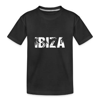 Palmiers d’Ibiza - T-shirt bio Premium Enfant - noir - Devant