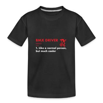 Définition du pilote sport BMX - T-shirt bio Premium Enfant - noir - Devant