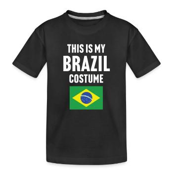 C’est mon costume du Brésil - T-shirt bio Premium Enfant - noir - Devant