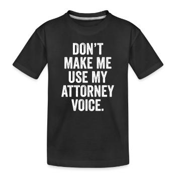 Lawyer Law School Graduation Gift Attorney Funny - Kids' Premium Organic T-Shirt - black - Front