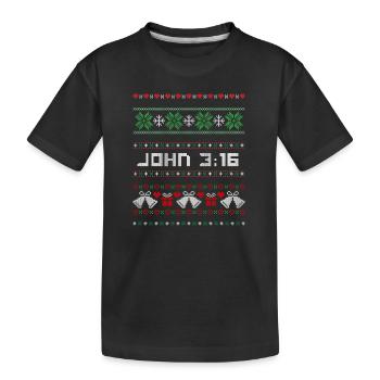 DLM CH UGLY SWEATER W1U - Kids' Premium Organic T-Shirt - black - Front