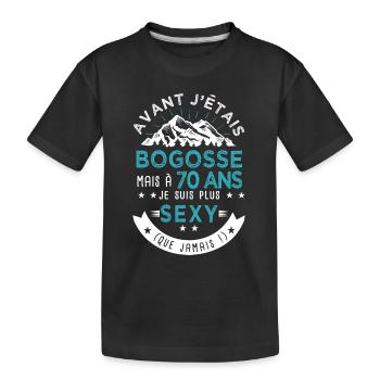70 ans anniversaire homme pour amoureux - T-shirt bio Premium Enfant - noir - Devant