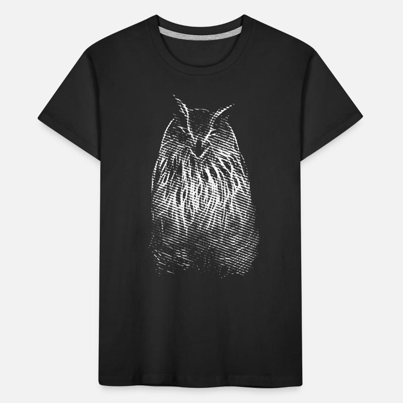 Das Lächeln von Herrn Owl. Eule, Eule Kinder Premium Bio T-Shirt