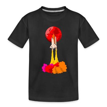 Fusée - T-shirt bio Premium Enfant - noir - Devant