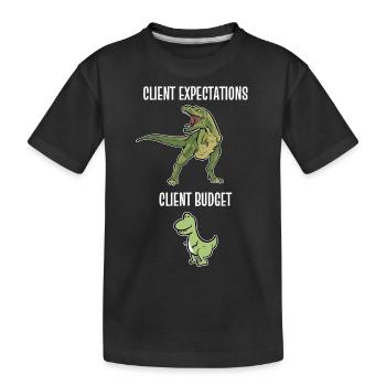 Graphic Designer Graphic Designer Artist - Kids' Premium Organic T-Shirt - black - Front