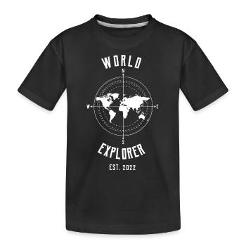 Globe-trotter - T-shirt bio Premium Enfant - noir - Devant