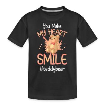 Ours Enfance Douce Enceinte - T-shirt bio Premium Enfant - noir - Devant