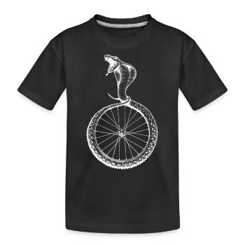 Snakebite (weiß) - Kinder Premium Bio T-Shirt - Schwarz - Vorne