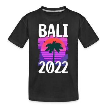 Bali 2022 - Kinder Premium Bio T-Shirt - Schwarz - Vorne