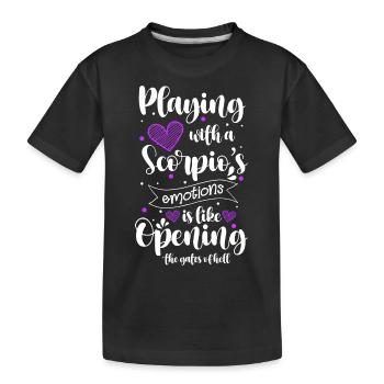 Horoscope Astro Novembre - T-shirt bio Premium Enfant - noir - Devant