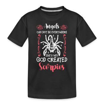 Horoscope Zodiac Sign Star November - Kids' Premium Organic T-Shirt - black - Front